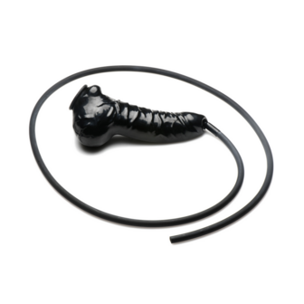 Guzzler - Realistische Penis Sheath met Tube - Zwart