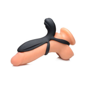 Silicone Vibrating Penis Sleeve with Remote Control