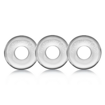 Ringer - 3-pack of Do-Nut-1 Cockrings - Clear