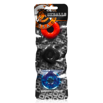 Ringer - 3-pack of Do-Nut-1 Cockrings - Multi