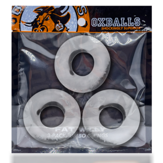 Fat Willy - 3-pack Jumbo Cockrings - Clear