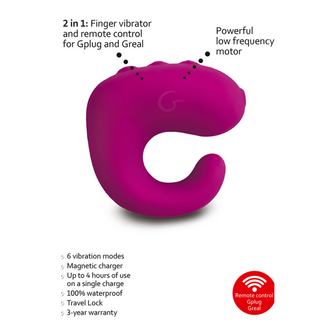 G-Ring XL Vinger Vibrator - Zoete Framboos