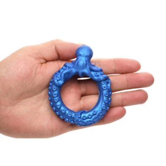 Poseidon&#039;s Octo-Ring - Siliconen Cockring - Blauw