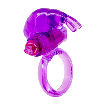 Ultra Soft Vibrating Jelly Rabbit Cockring