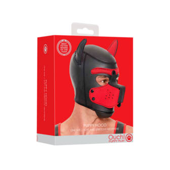 Neopreen Puppy Mask - Rood