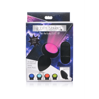 Silicone Vibrating LED Plug - Klein