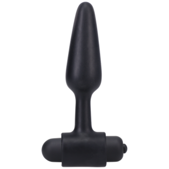 Vibrating Butt Plug - 4 / 10 cm - Black