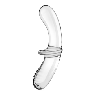 Dubbele Crystal - Glazen Dildo - Transparant