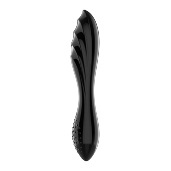 Dazzling Crystal 1 - Glass Dildo - Black