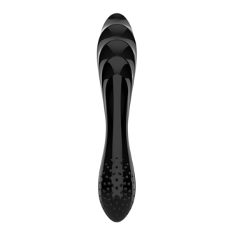 Dazzling Crystal 1 - Glass Dildo - Black