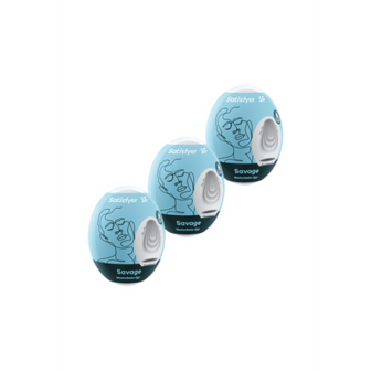 Savage - Masturbator Egg Set - 3 Stuks - Lichtblauw