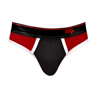 Panel Thong - L/XL - Zwart/Rood