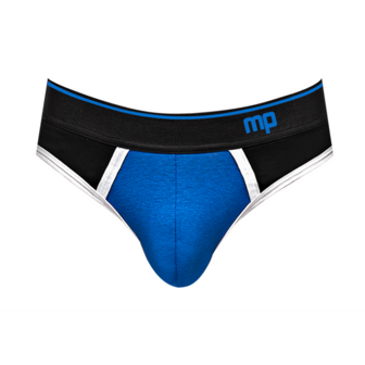 Panel Thong - L/XL - Zwart/Blauw