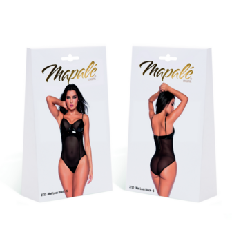 Bodysuit - S - Glanzend Zwart