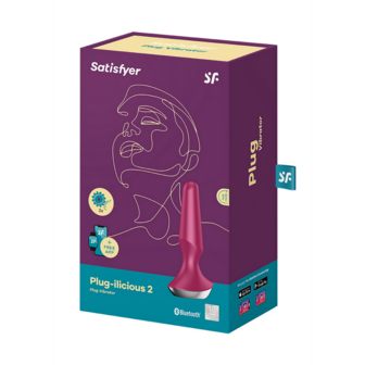 Plug-ilicious 2 - Vibrating Butt Plug - Berry