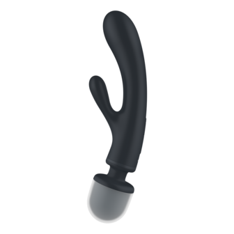 Triple Lover - Hybrid Wand Vibrator - Grey