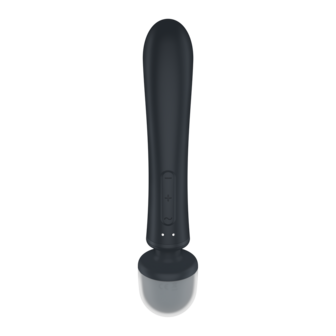 Triple Lover - Hybrid Wand Vibrator - Grey