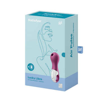 Lucky Libra - Air Pulse Stimulator en Vibration - Paars