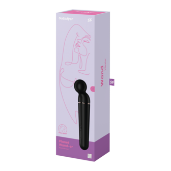 Planet Wand-er - Wand Vibrator - Black/Rose Gold