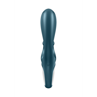 Hug Me - Rabbit Vibrator with Tongue Tip for Clitoris Stimulation - Bluegrey