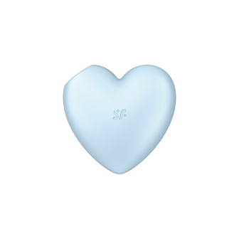 Cutie Heart - Air Pulse Stimulator en Vibratie - Blauw