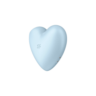 Cutie Heart - Air Pulse Stimulator en Vibratie - Blauw