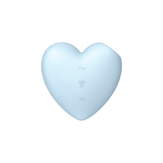 Cutie Heart - Air Pulse Stimulator en Vibratie - Blauw