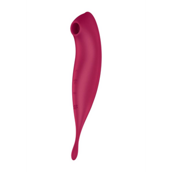 Twirling Pro - Tip Vibrator met App - Donkerrood