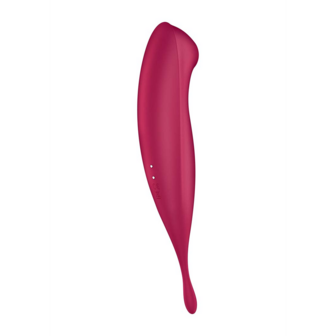 Twirling Pro - Tip Vibrator met App - Donkerrood