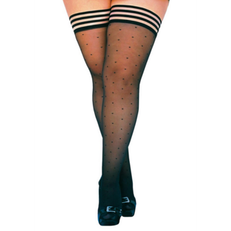 Ally - Thigh High - A - Zwart