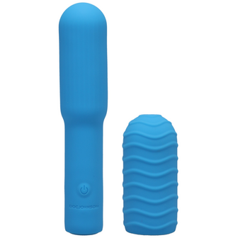 Elite - Mini Vibrator met verwisselbare opzetstuk - 4 / 10 cm