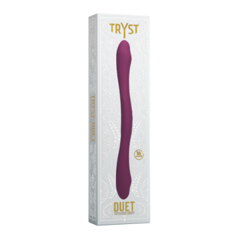 Duet - Double Ended Vibrator with Wireless Remote - Berry