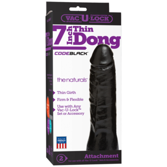 CodeBlack - Thin Dildo - 7 / 18 cm