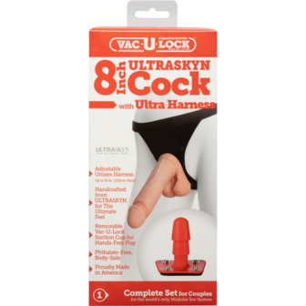 ULTRASKYN Harnas en Dildo - 8 / 20 cm