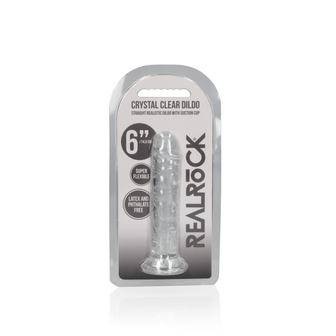 Straight Realistic Dildo with Suction Cup - 6&#039;&#039; / 14,5