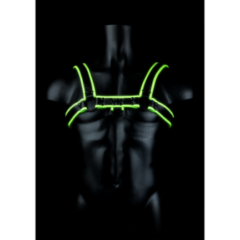 Borst Bulldog Harnas - Glow in the Dark - S/M