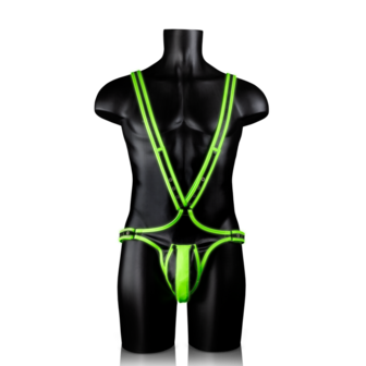 Body-Covering Harness - Glow in the Dark - S/M