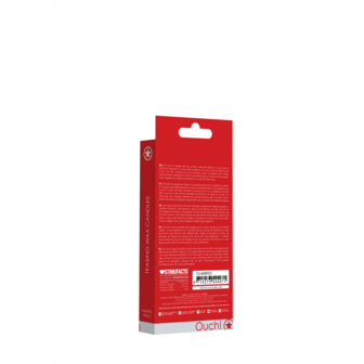 Plagerige Wax Kaarsen - 4 Stuks - Rood