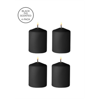 Tease Candles - Disobedient - 4 Stuks - Zwart