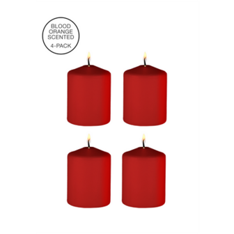 Tease Candles - Sinful - 4 Stuks - Rood