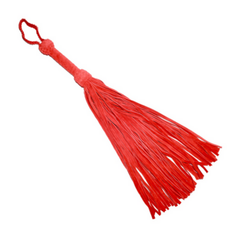 Leather Suede Flogger - Red