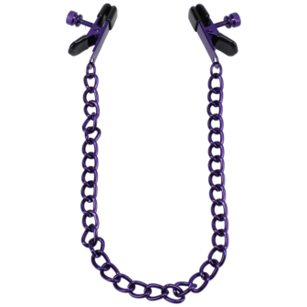 Chained Up - Nipple Clamps - Purple