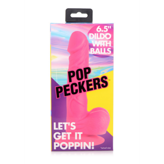 POP - Dildo with Balls - 6.5 / 16.5 cm