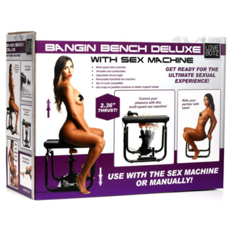 Deluxe Bangin&#039; Bench with Sex Machine - Black