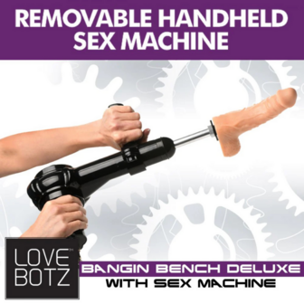 Deluxe Bangin&#039; Bench with Sex Machine - Black