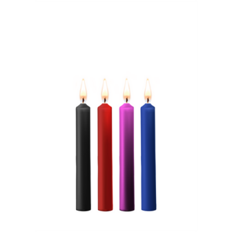 Teasing Wax Candles - 4 Pieces - Multicolor