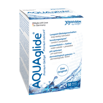 AQUAglide Neutral - Waterbased Anal Lubricant - Single Porions - 50 Pieces &aacute; 0.1 fl oz / 50 Pieces &aacute;