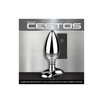 Cestos - Aluminium Vibrerende Butt Plug met Afstandsbediening