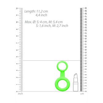 Cockring and Ball Strap - Glow in the Dark