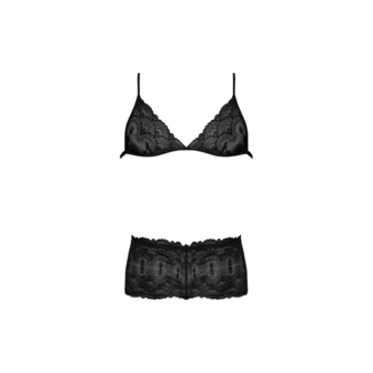 Triangle beha en Cheeky Brief set - 2X - Zwart